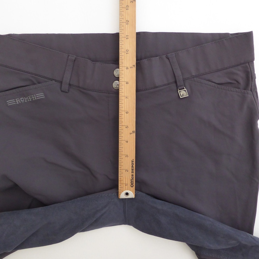 Romfh Women Equestrian Riding Breeches Pants Gray Full Seat Size 34L Long - Picture 7 of 11